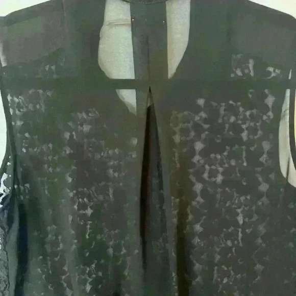 NEW! Kimchi Blue Sleeveless Lace Sheer Top. - Picture 3 of 5